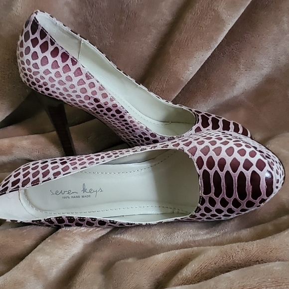 Seven Keys 100% handmade suede 6 heels stiletto - Picture 1 of 9